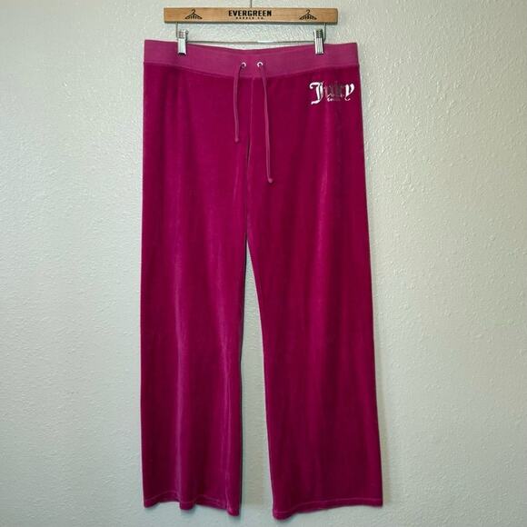 Juicy Couture Los Angeles Women’s 2012 Terry Drawstring Track Pant Pink Size XL - Picture 2 of 9